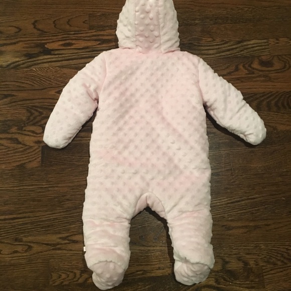 Baby girls pink winter snowsuit 6 - 9 months - Picture 3 of 5