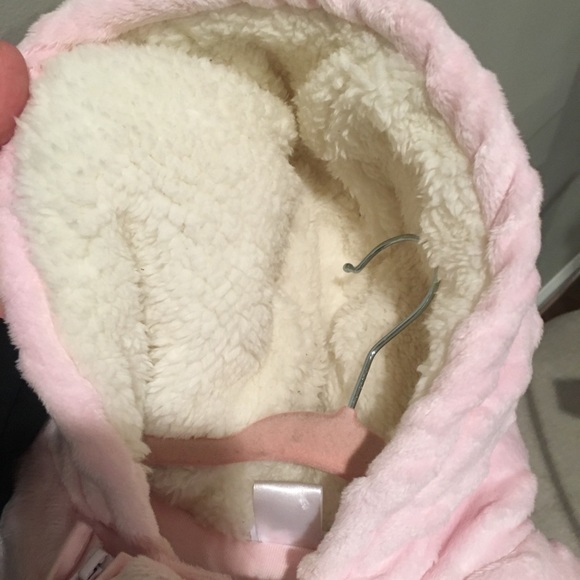 Baby girls pink winter snowsuit 6 - 9 months - Picture 4 of 5