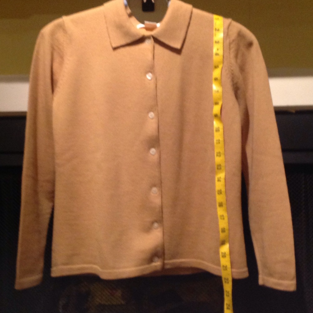 Vintage Brooks Brothers camel cardigan