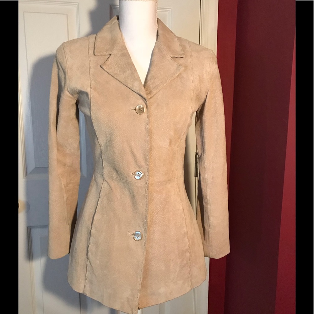 Genuine suede blazer