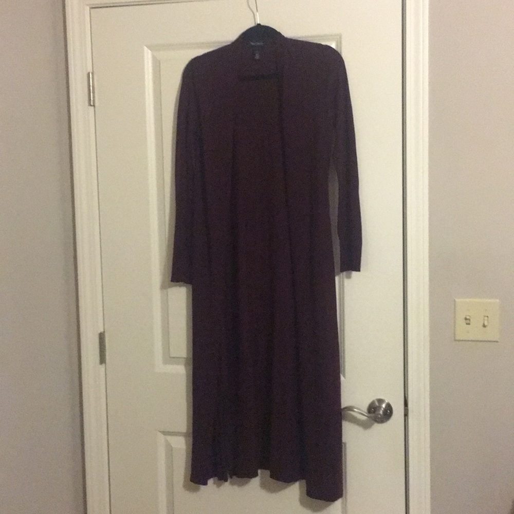 Burgundy Duster/Long Cardigan