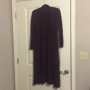 Burgundy Duster/Long Cardigan