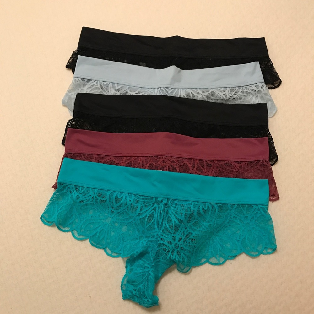5 pair VS PINK undies - washed never worn