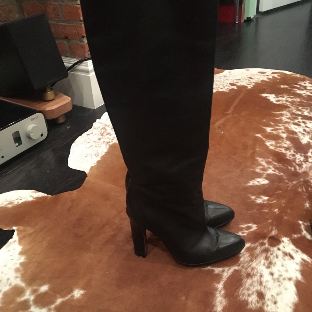 Calvin Klein leather tall boots