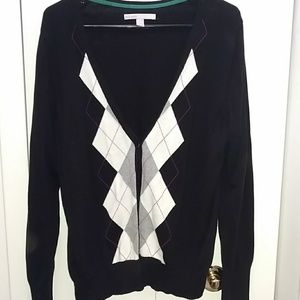 Old Navy Argyle Cardigan XL