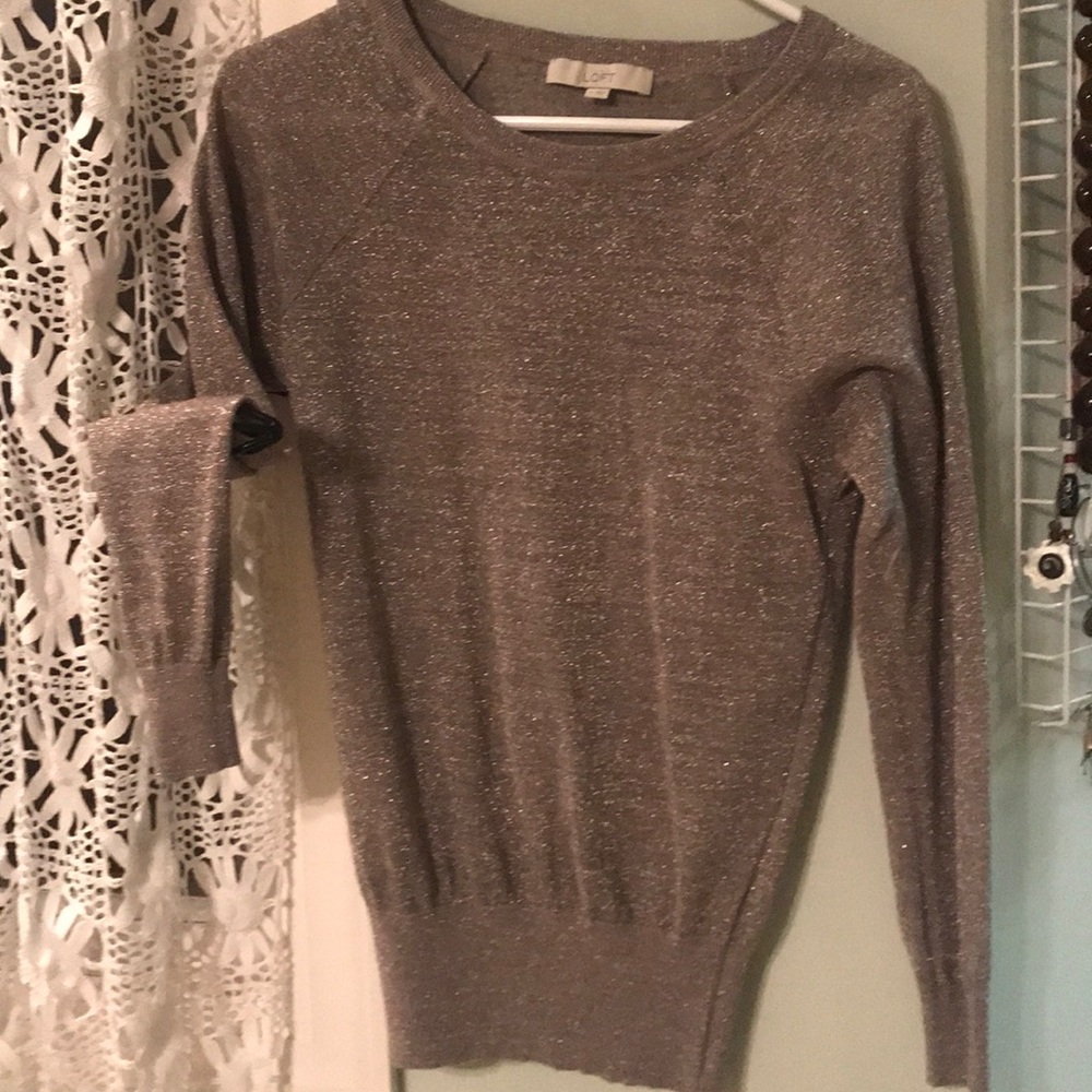 Festive sparkly Loft sweater