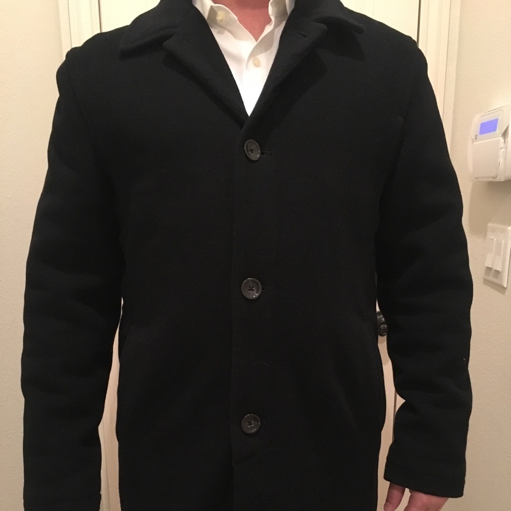 Banana Republic Wool overcoat. Black. Size Medium