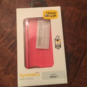 Brand new. Unused.Blue and pink iPhone 7 OtterBox.
