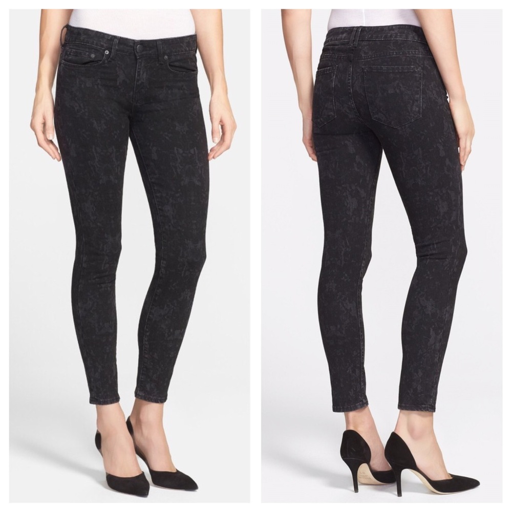 Vince Dylan Ankle Skinny Black Floral Jeans