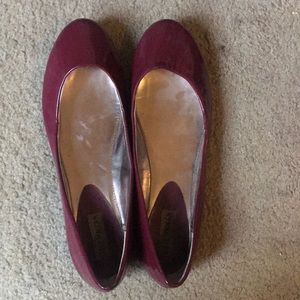 Steve Madden Patent Maroon flats