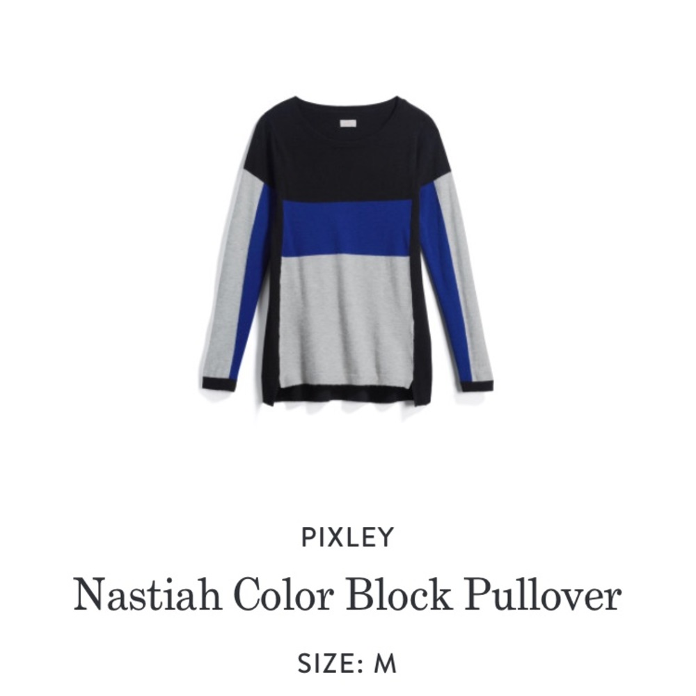 Pixley Color Block Pullover Sweater