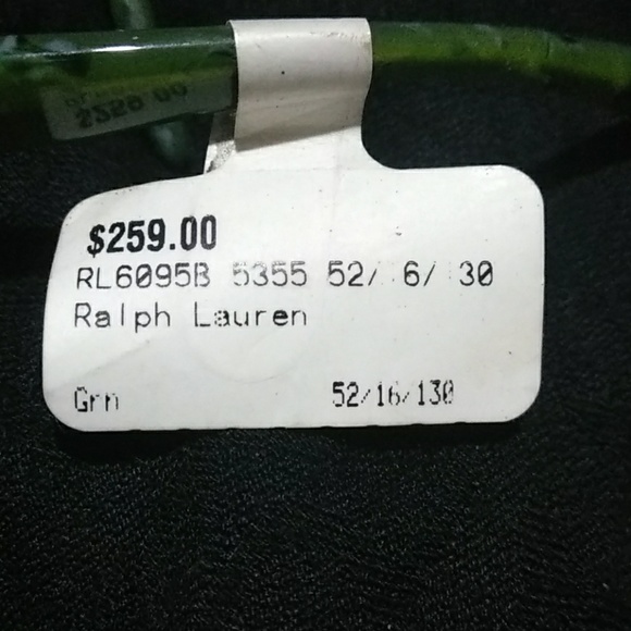 Authentic Green Ralph Lauren personality glasses - Picture 2 of 8