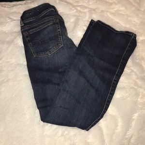 american eagle boot cut blue jeans