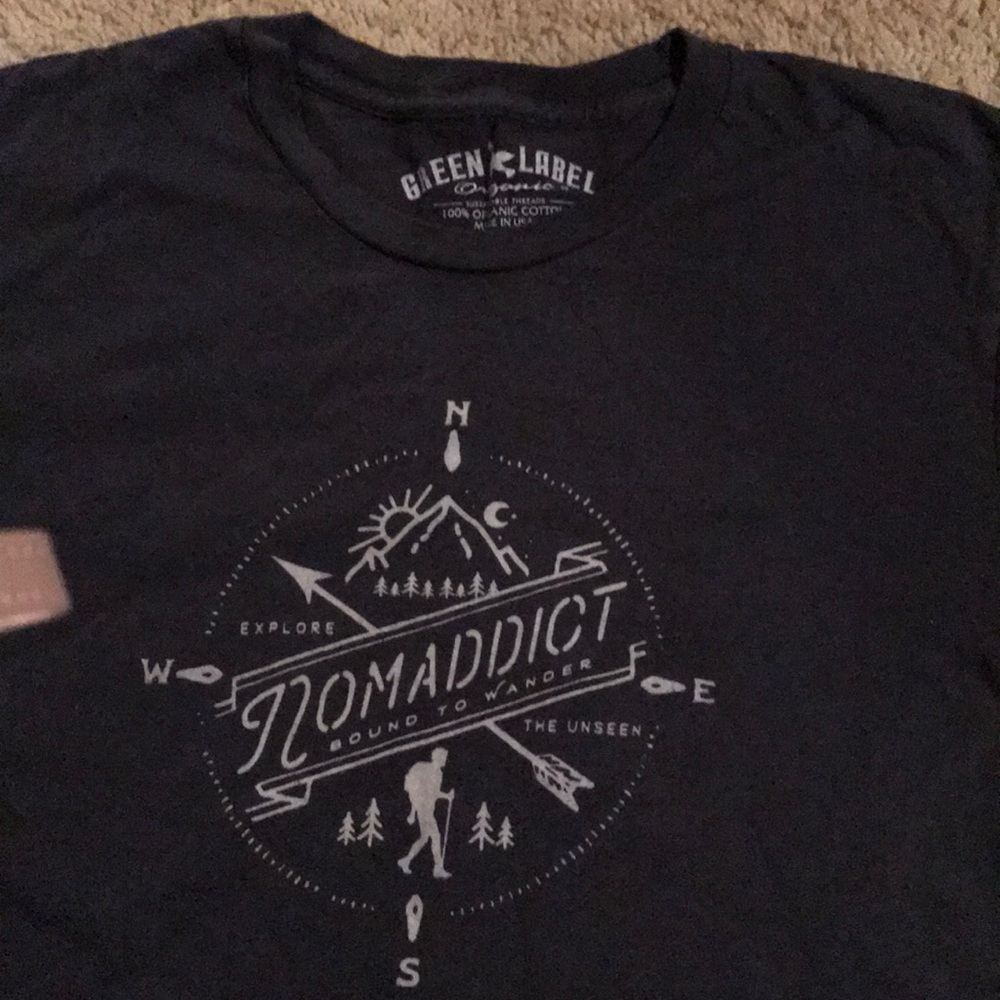 Green label organic cotton made in USA T-shirt