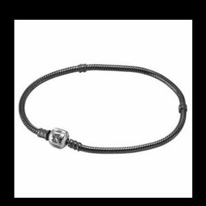 Pandora retired oxidized sterling silver bracelet
