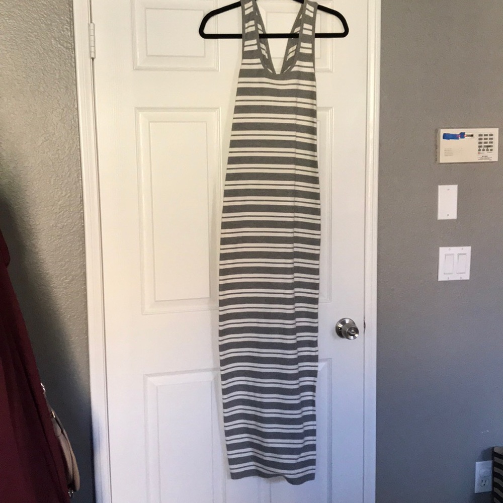 Loft knit maxi dress w/ cross back