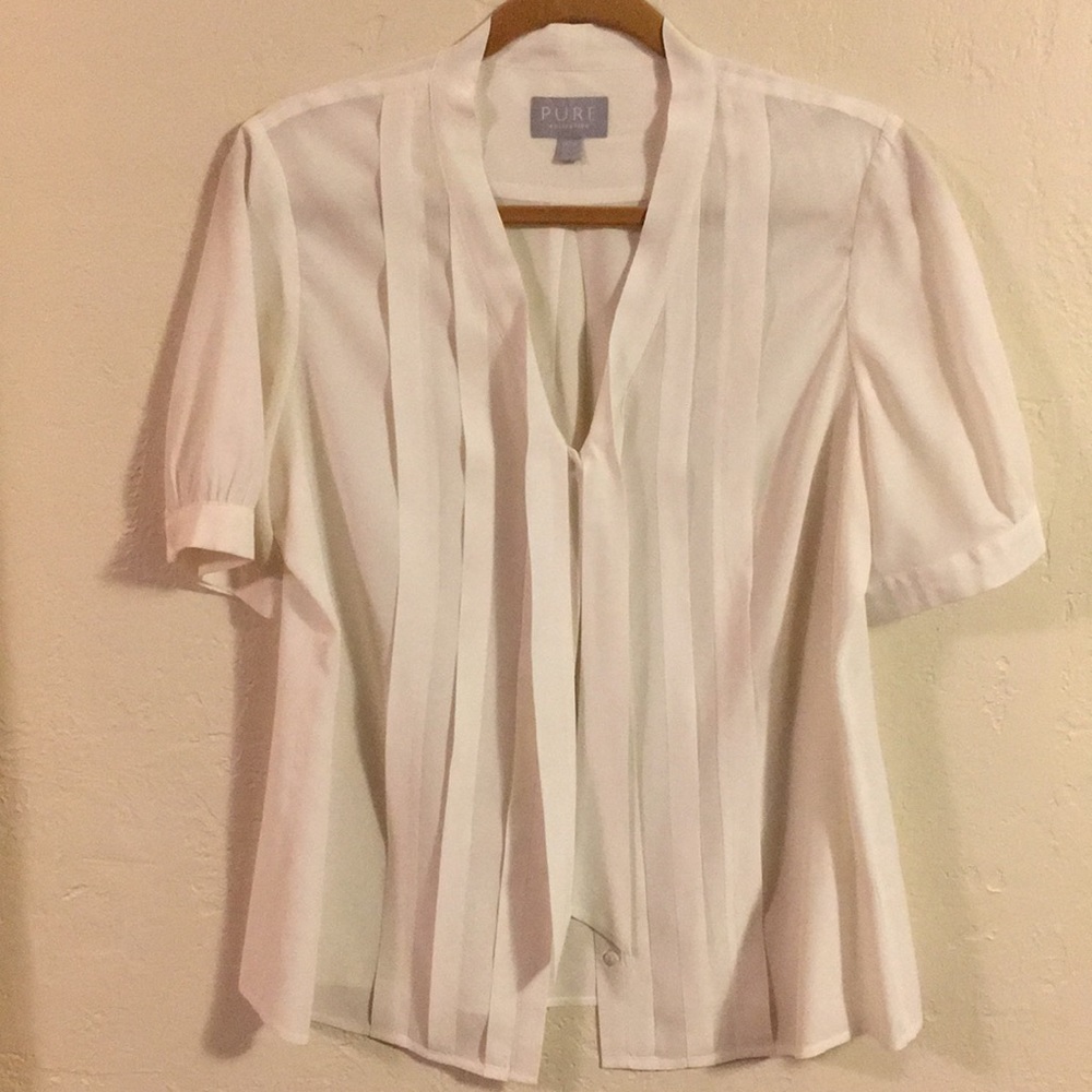 PURE Collection 100% Silk Blouse