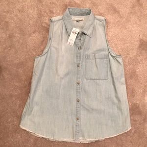 Blue jean tank top