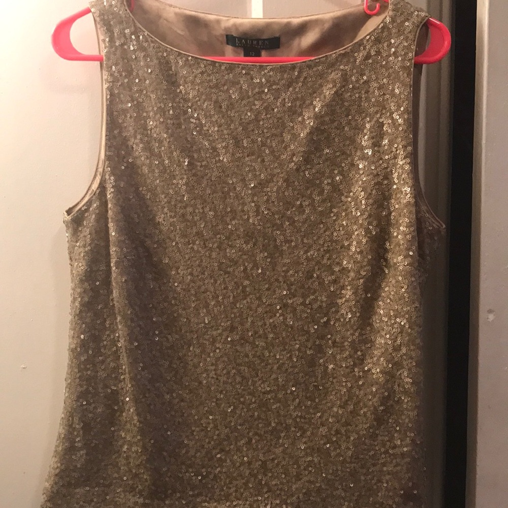 Beautiful ralph lauren sequin blouse