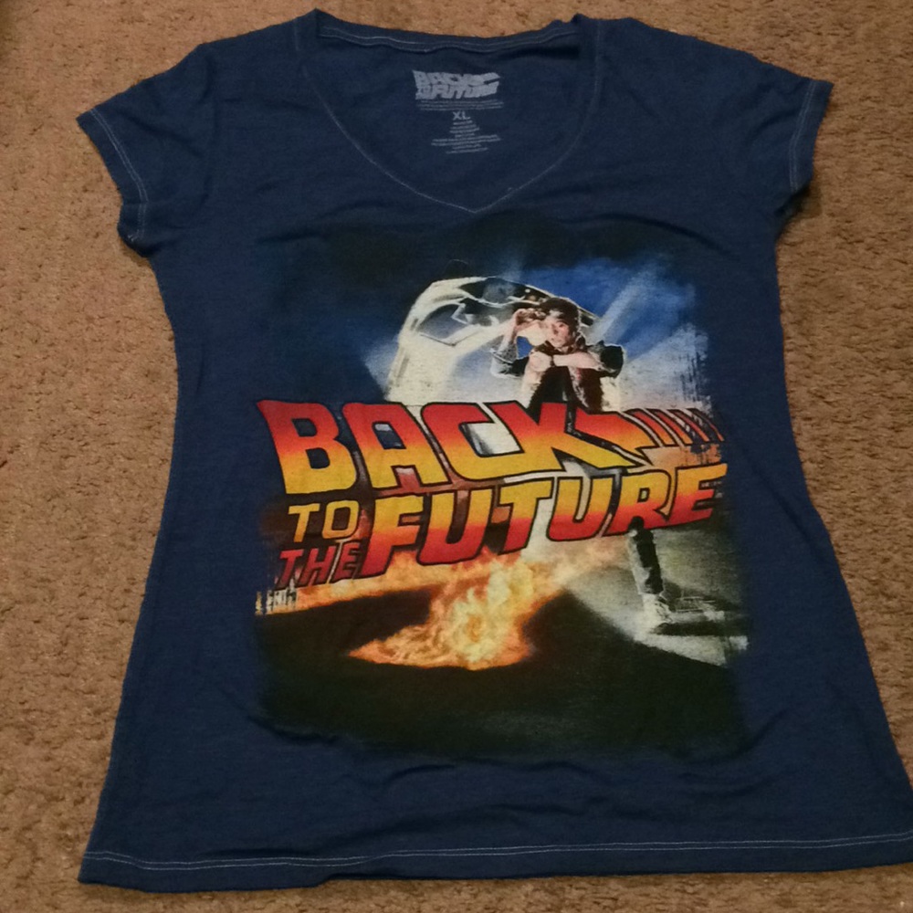 Back to the Future V-Neck T-shirt