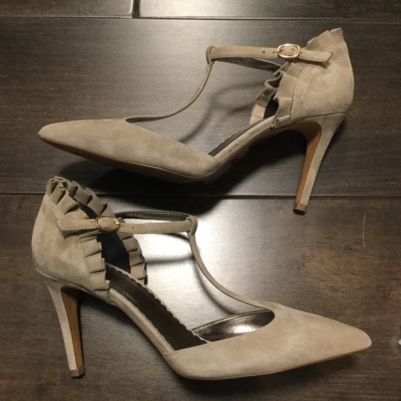 Miss Albright Frilled T-Straps Heels - Picture 3 of 4