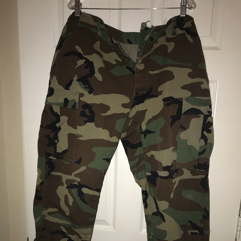 Camo cargo pants