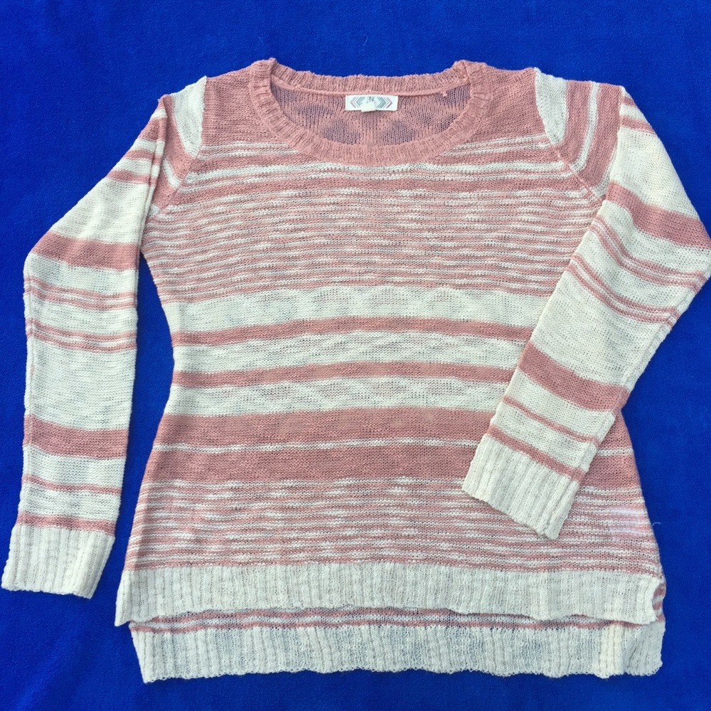 "Pink Rose" Sweater - Sz Lg