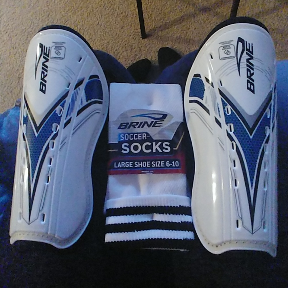 Brine Soccer Socks and shin guards