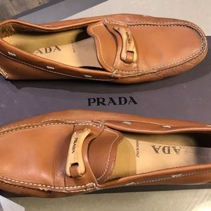 Men's Prada Leather Driver Shoes