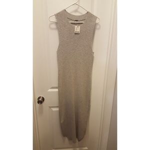 Free People Grey Ribbed Dress