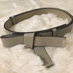 Taupe and black belt