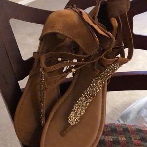 ROUTE 66 FLATES 10 BROWN NEVER WORN