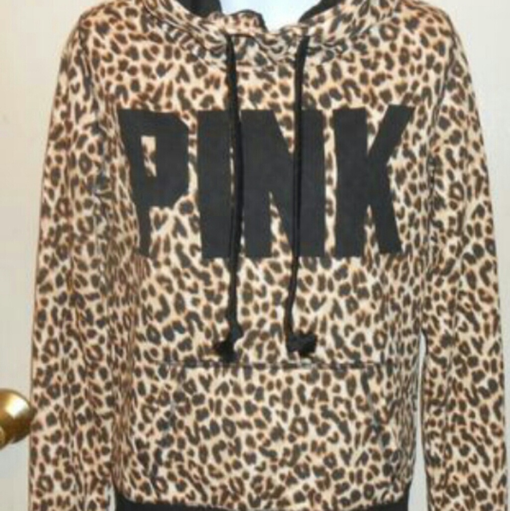 A cheetah print sweatshirt
