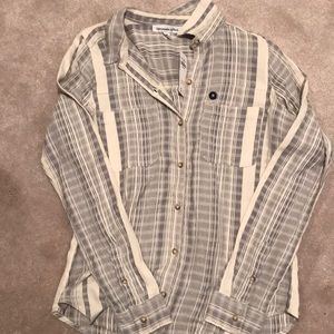 Striped button down shirt