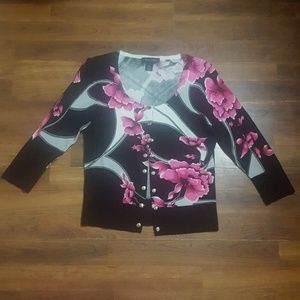 WHBM Floral Cardigan