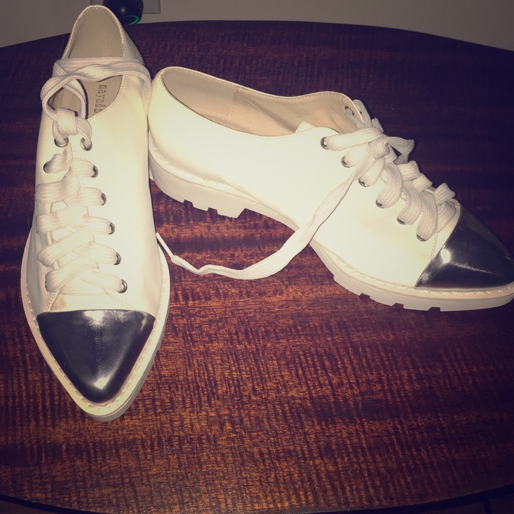 Funky cool white sneakers