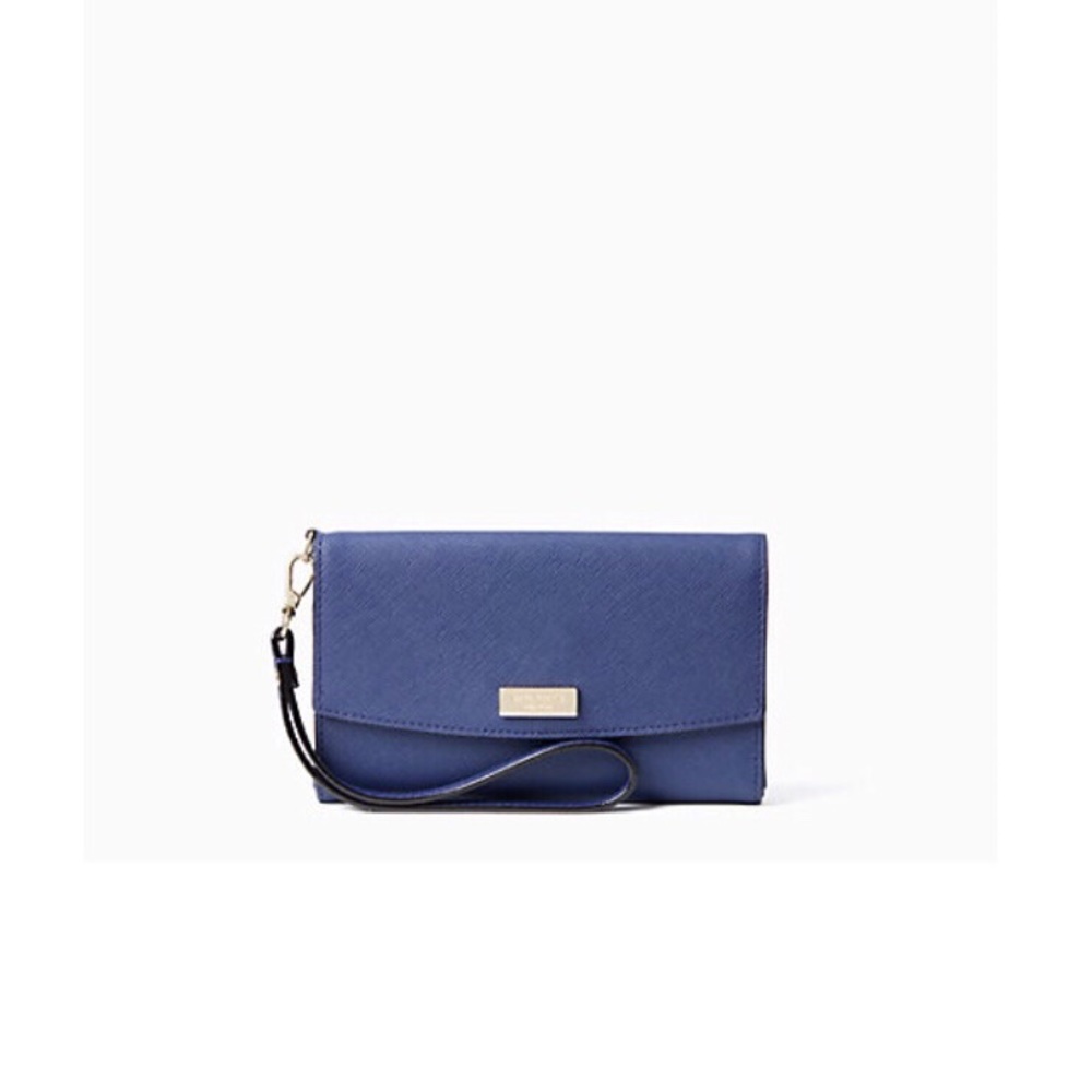 Kate Spade Leather Blue iPhone Wristlet