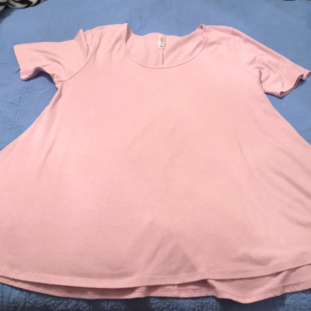 Solid Pink LuLaRoe Perfect Tee