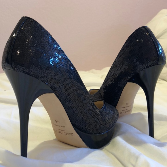 Jimmy Choo Shoes - Jimmy choo black sequined pumps