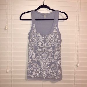 Express Lavendar sequin tank top
