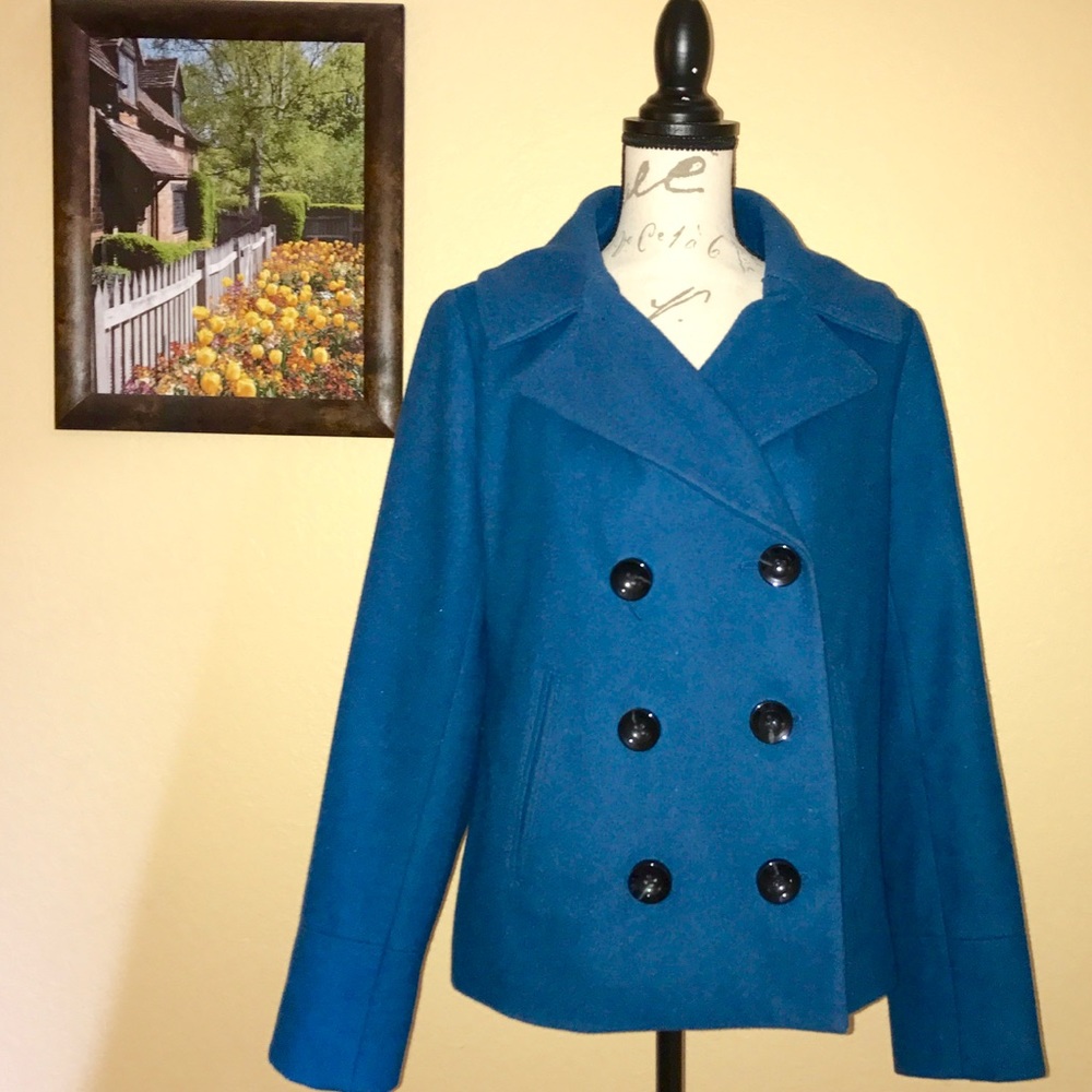 Teal Peacoat