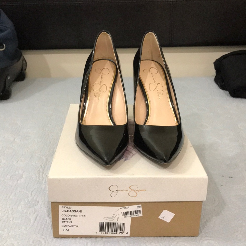 Jessica Simpson Black Patent Shoes