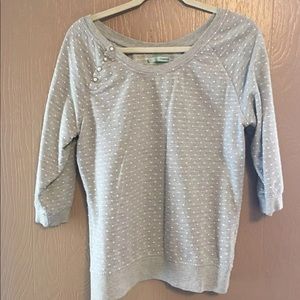 Polka Dot Pullover Sweatshirt