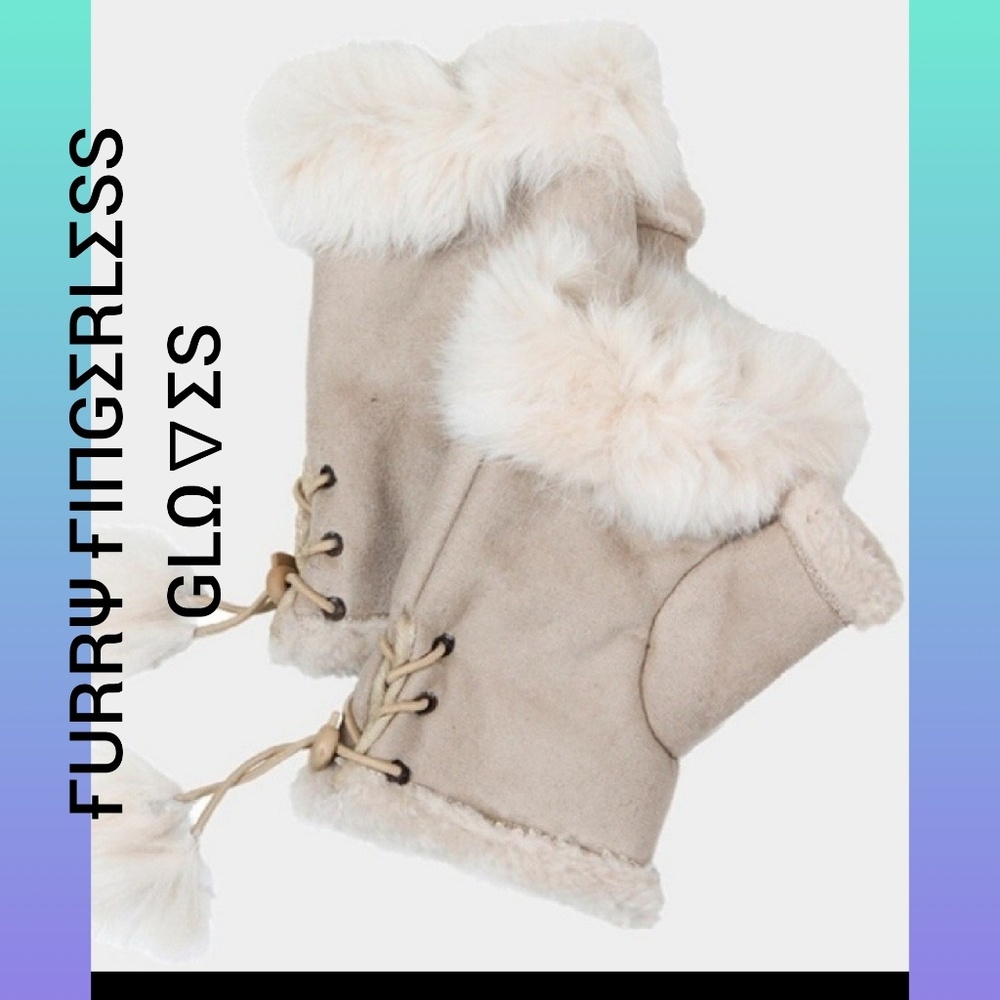 🆕IVORY FINGERLESS GLOVES🆕 - Picture 2 of 2