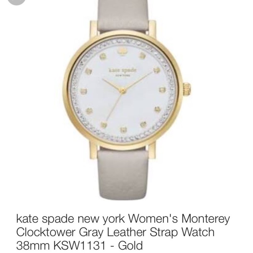ISO KATE SPADE MONTEREY WATCH WUTH GRAY BAND