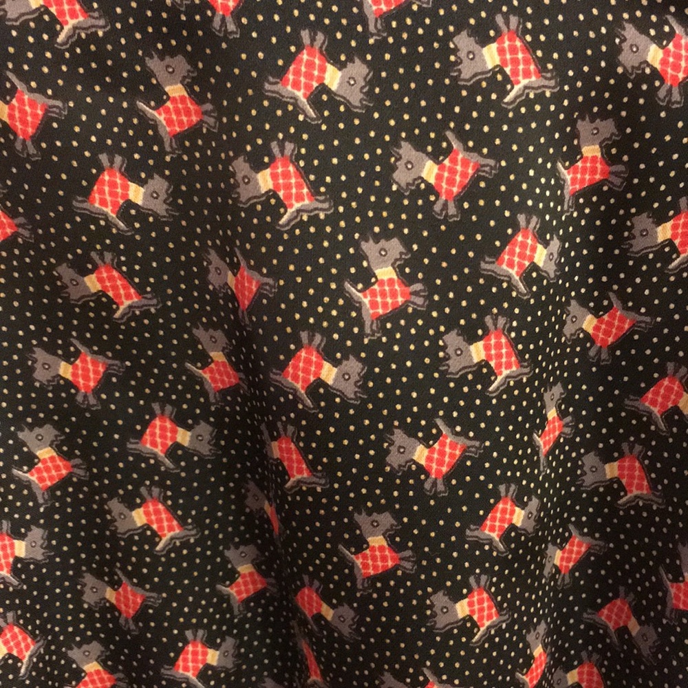 Scottie Dog print dress.