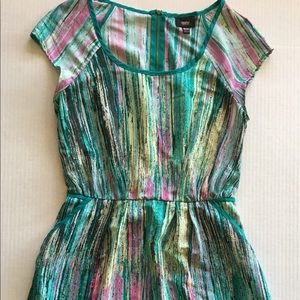Mossimo Teal Stripe Design Dress