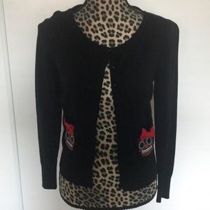 Vintage Black Sugar Skull Cardigan