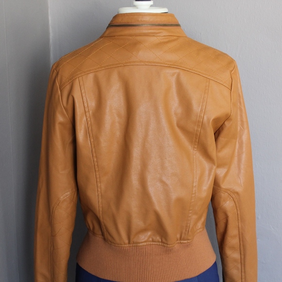 Carmel Faux Leather Jacket - Picture 5 of 6