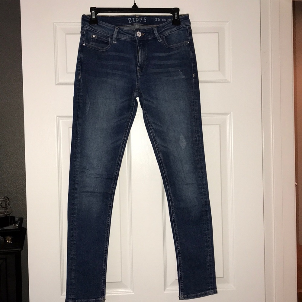 Zara low rise skinny fit jeans